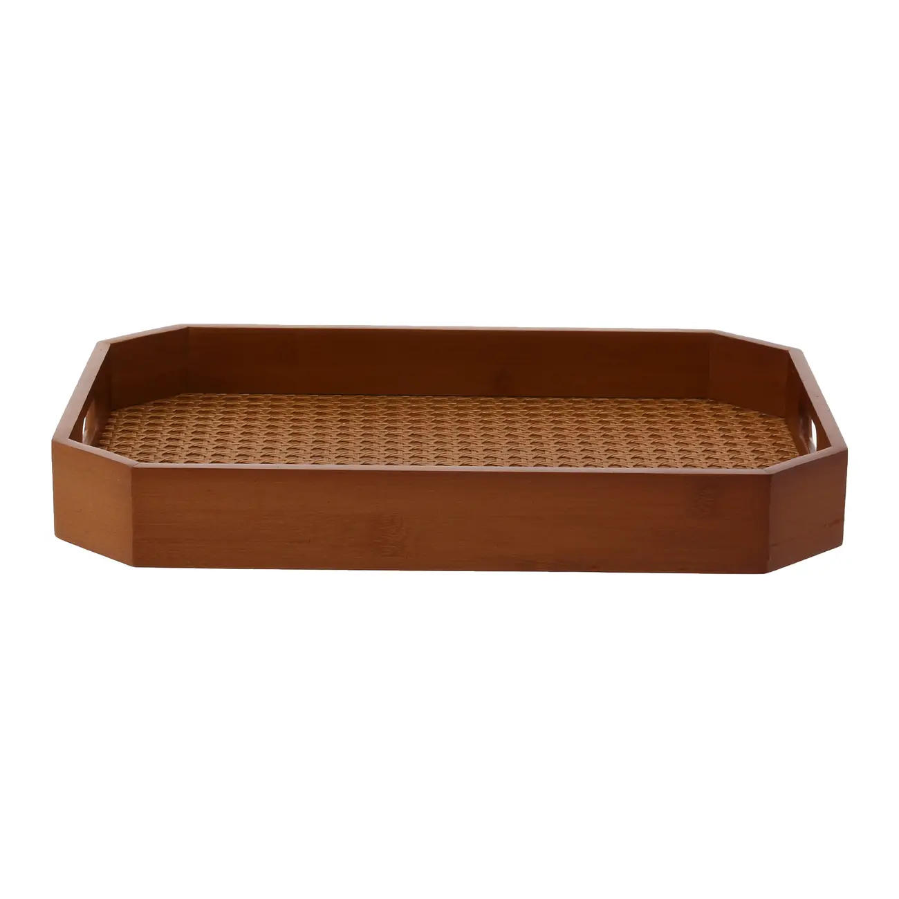BANDEJA COM PALHINHA 38 CM X 26 CM ACÁCIA - ACÁCIA - Foto 5