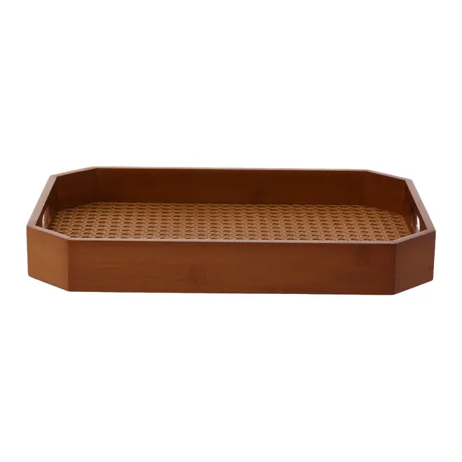 BANDEJA COM PALHINHA 38 CM X 26 CM ACÁCIA - ACÁCIA - Foto 5