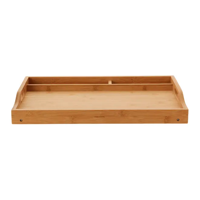 BANDEJA COM PÉ 50 CM X 30 CM BAMBOO - BAMBU - Foto 6