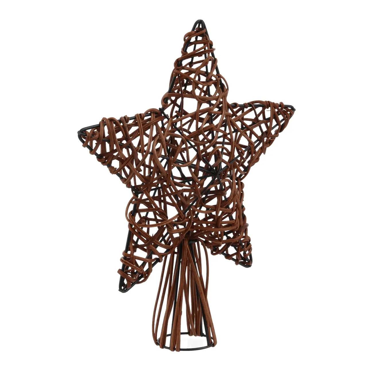 ESTRELA PONTEIRA 31 CM HOHO HOME - MARROM/MANJERICÃO - Foto 3