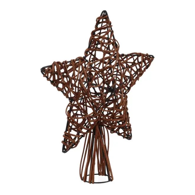 ESTRELA PONTEIRA 31 CM HOHO HOME - MARROM/MANJERICÃO - Foto 3