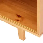 BUFFET 2 PORTAS DE CORRER COM PALHINHA 1,40 M X 40 CM PALHANDI - AMÊNDOA/NATURAL - Foto 11