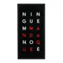 QUADRO 50 CM X 25 CM TUDO OU TUDO NINGUÉM - PRETO/BRANCO - Foto 1