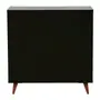 CÔMODA 5 GAVETAS 90 CM X 40 CM LIN - PRETO/NOZES - Foto 7