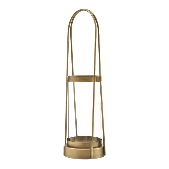 LANTERNA 43 CM CANDLELIGTH - OURO/INCOLOR - Foto 2