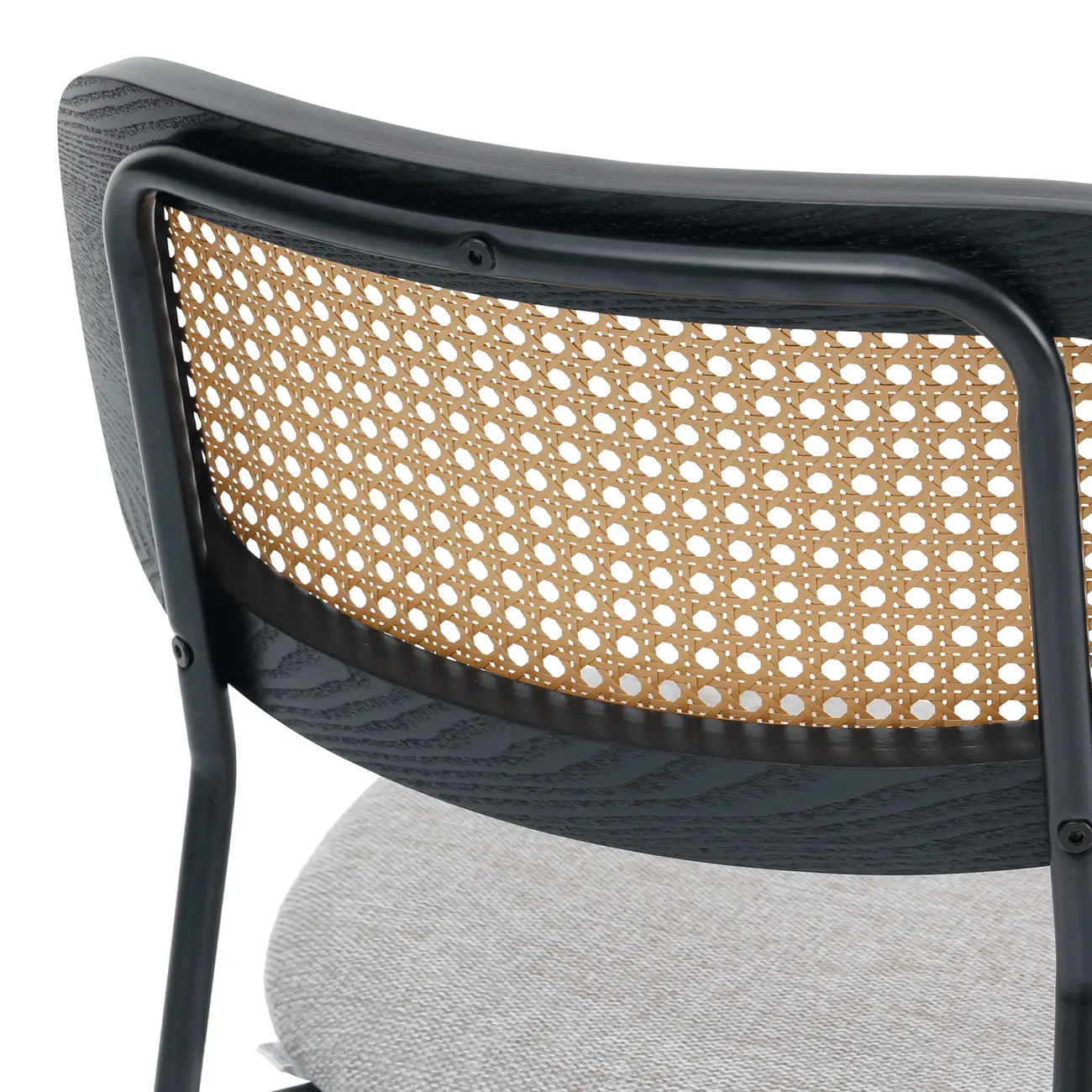 CADEIRA DE JANTAR MCM ORIENT - PRETO/NATURAL - Foto 9