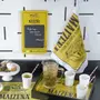PANO DE PRATO MAIZENA - AMARELO/PRETO - Foto 5