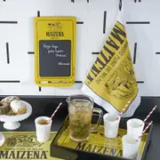 PANO DE PRATO MAIZENA - AMARELO/PRETO - Foto 5