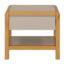 CAMELO/AMÊNDOA - MESA DE CABECEIRA 1 GAVETA KANT