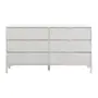 BRANCO/GRANILITE - CÔMODA 6 GAVETAS 1,50 M X 42 CM SLEEK