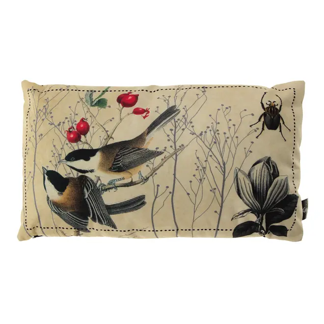 ALMOFADA 50 CM X 30 CM NATUREZA BOTÂNICA - BEGE/MULTICOR - Foto 1