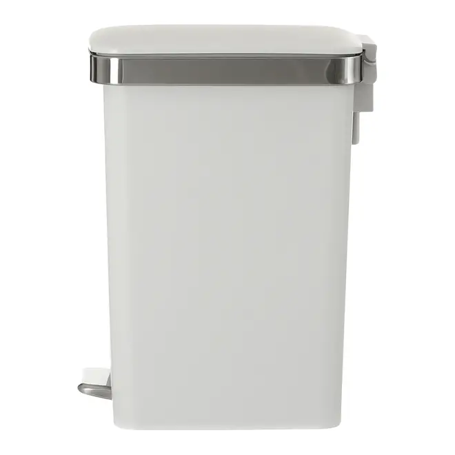 LIXEIRA COM PEDAL 15 L DAY USE - BRANCO/INOX - Foto 6