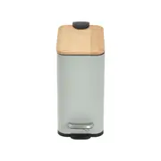 LIXEIRA 5 L BAMBUMIX SQUARE - SÁLVIA/BAMBU - Foto 1