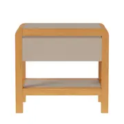 MESA DE CABECEIRA 1 GAVETA KANT - CAMELO/AMÊNDOA - Foto 15