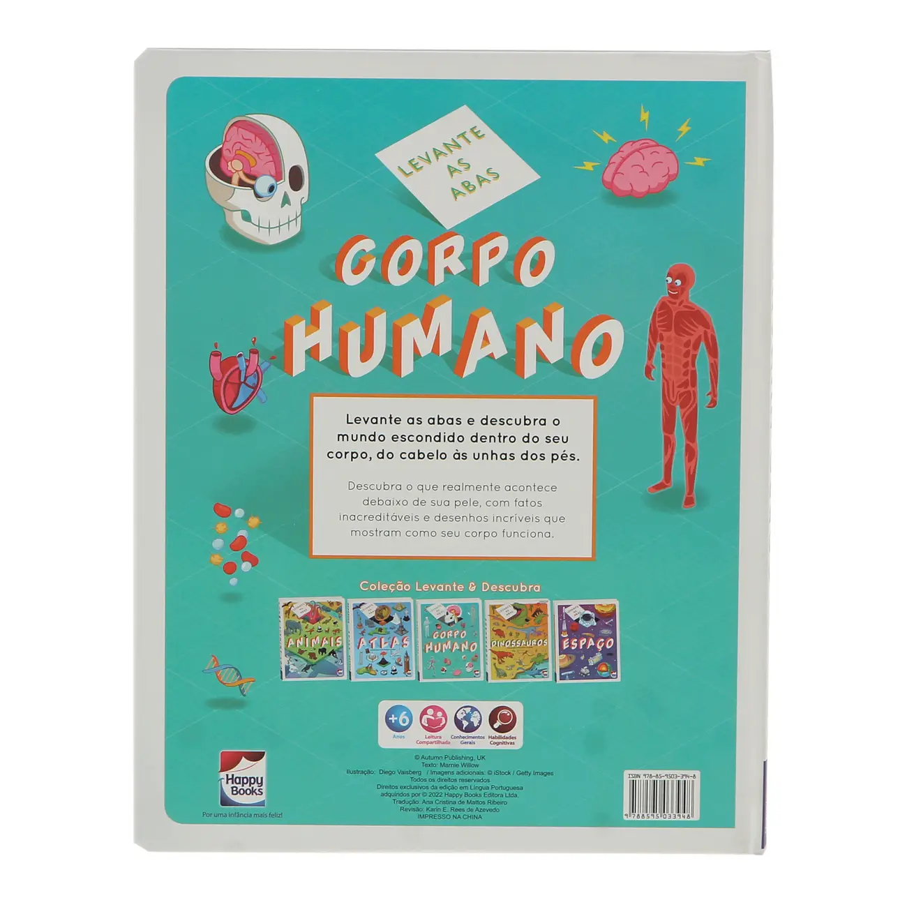 LEVANTE E DESCUBRA: CORPO HUMANO LIVRO INFANTIL - MULTICOR - Foto 5