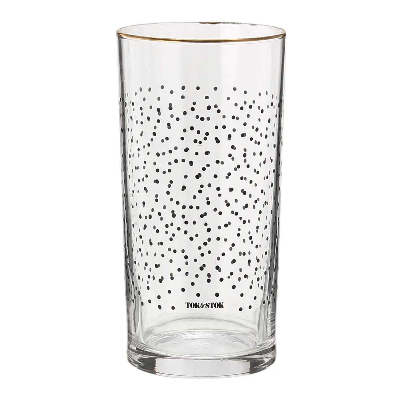 COPO LONG DRINK 300 ML HIPFIX POINT - INCOLOR/OURO - Foto 1