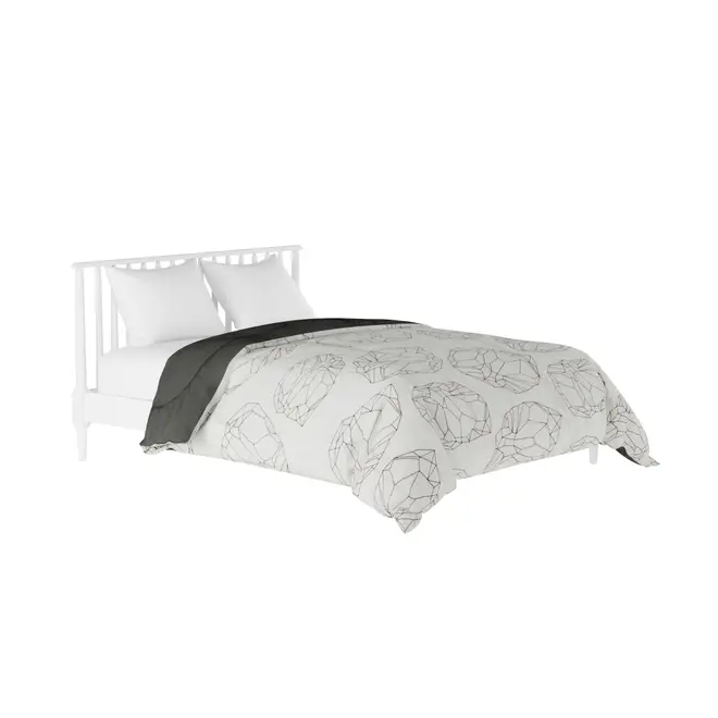 EDREDOM DE CASAL E QUEEN 2,40 M X 2,50 M DRUSE - KONKRET/QUARTZO ROSA - Foto 2