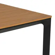 MESA 1,65 M X 80 CM SUMMERLAND - PRETO/NOZES - Foto 6
