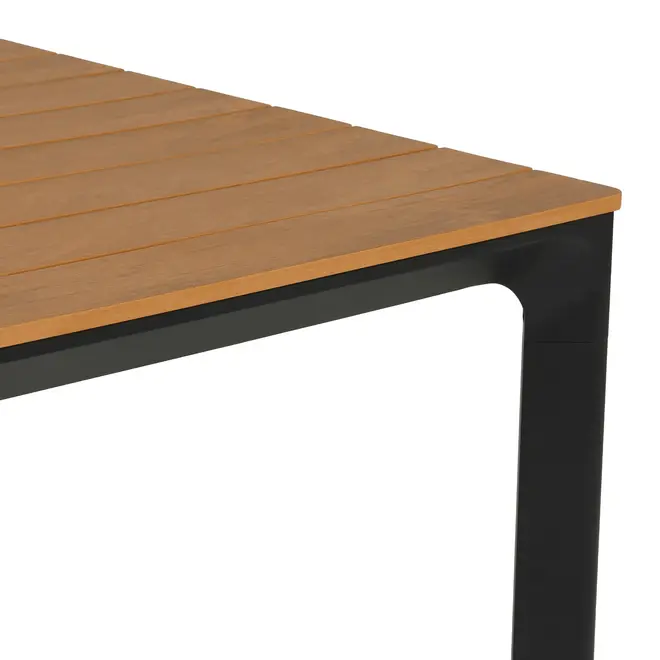 MESA 1,65 M X 80 CM SUMMERLAND - PRETO/NOZES - Foto 6