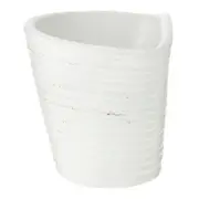 CACHEPÔ PAREDE 11 CM ONDULLE - BRANCO/ PATINA PROVENÇAL - Foto 4