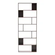 ESTANTE/DIVISÓRIA 80 CM X 2,12 M BLOCK WOOD - NOZES - Foto 1