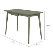 MESA DE ESCRITÓRIO 1 GAVETA 1,10 M X 55 CM SKAND - SÁLVIA - Foto 7