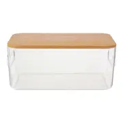 CAIXA 12 CM X 28 CM X 19 CM BAMBOO PRATIC - INCOLOR/BAMBU - Foto 1