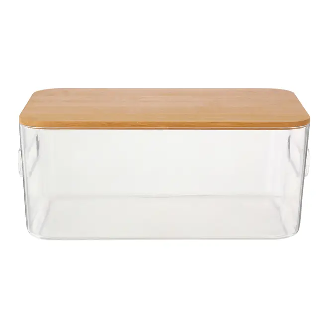 CAIXA 12 CM X 28 CM X 19 CM BAMBOO PRATIC - INCOLOR/BAMBU - Foto 1