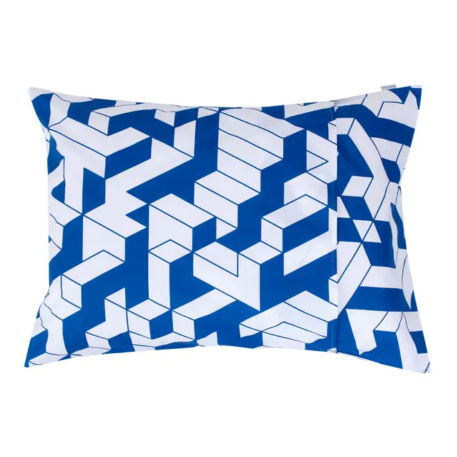 FRONHA 50 CM X 70 CM MAZE - AZUL COBALTO/BRANCO - Foto 3