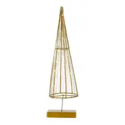 ADORNO ÁRVORE LED 50 CM FINE FESTIVITY - OURO/DOURO - Foto 1