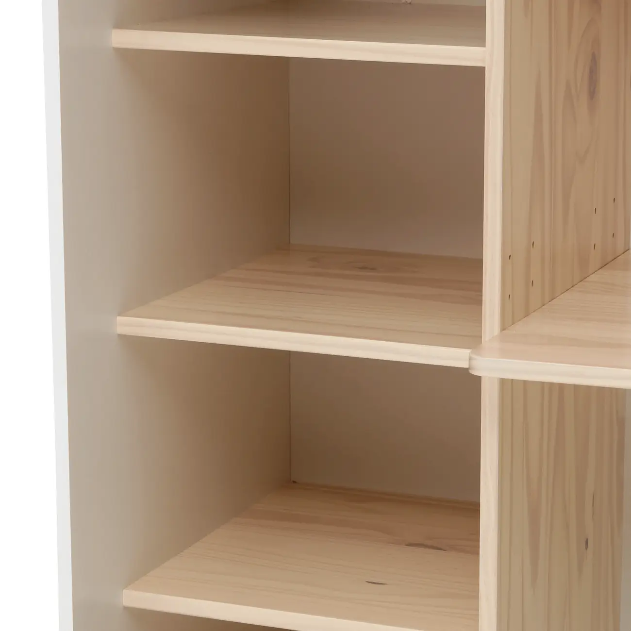 ESTANTE/ESCRIVANINHA INFANTIL 96 CM X 1,32 M MINICIDADE - BRANCO/NATURAL WASHED - Foto 7