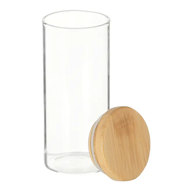 POTE REDONDO 150 ML BAMBOO BORUS - INCOLOR/BAMBU - Foto 2