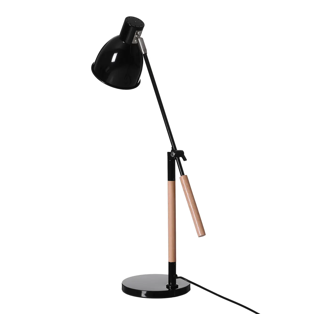 LUMINÁRIA DE MESA FRONT LIGHT - PRETO/FAIA - Foto 3