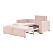 SOFÁ-CAMA 2 LUGARES ORIGAMI - QUARTZO ROSA/TAUARI - Foto 12