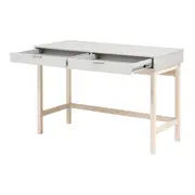 ESCRIVANINHA 2 GAVETAS 1,20 M X 50 CM SNAB - NATURAL WASHED/FLANDRES - Foto 3