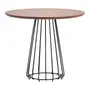 PRETO/NOZES - MESA REDONDA 90 CM JAYS