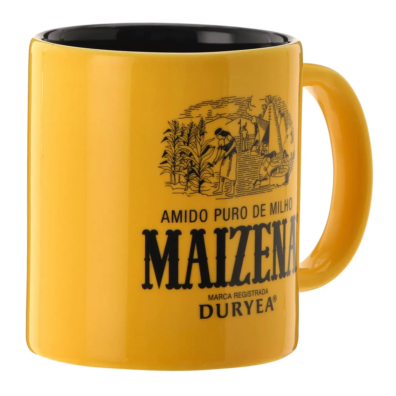 CANECA 300 ML MAIZENA - AMARELO/PRETO - Foto 2