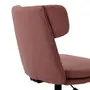 CADEIRA HOME OFFICE ZYGANA - OPALA ROSA/PRETO - Foto 8