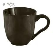 JOGO CANECA 270 ML C/6 PÇS GEO ORGÂNICO - ONIX - Foto 1