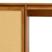 ESCRIVANINHA 1 PORTA COM PALHINHA 1,20 M X 52 CM PALHANDI - AMÊNDOA/NATURAL - Foto 7