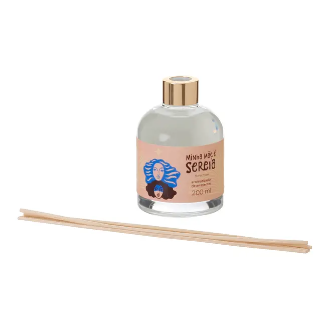 AROMATIZADOR FLORAL MUSK 200 ML MINHA MÃE É SEREIA - ROSA CLARO/AZUL HISTÓRICO - Foto 3