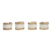 ARGOLA PARA GUARDANAPO CONJUNTO COM 4 PEÇAS TRIANA - FIBRA NATURAL/NATURAL - Foto 2