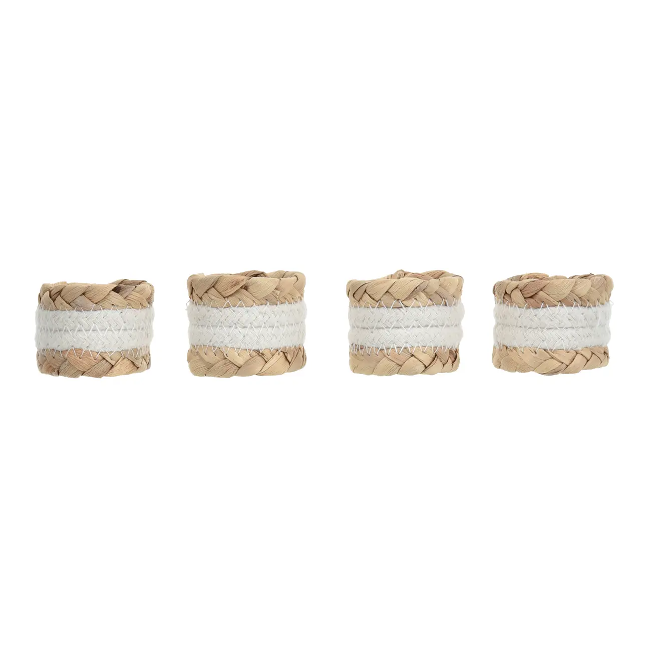 ARGOLA PARA GUARDANAPO CONJUNTO COM 4 PEÇAS TRIANA - FIBRA NATURAL/NATURAL - Foto 2