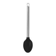 COLHER MULTIUSO 34 CM COOKING - INOX/PRETO - Foto 1