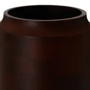 VASO DECORATIVO 26 CM BROMLEY - ENCERADO CASTANHO - Foto 4