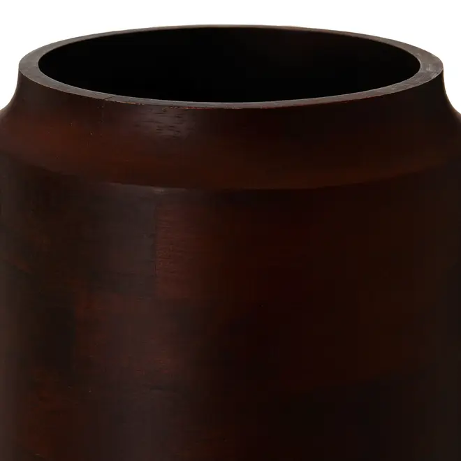 VASO DECORATIVO 26 CM BROMLEY - ENCERADO CASTANHO - Foto 4