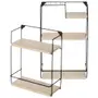 PRATELEIRA DUPLA 48 CM X 38 CM X 15 CM POSTO - PRETO/NATURAL WASHED - Foto 3