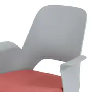 CADEIRA HOME OFFICE VÓRTEX - CINZA CLARO/OPALA ROSA - Foto 6
