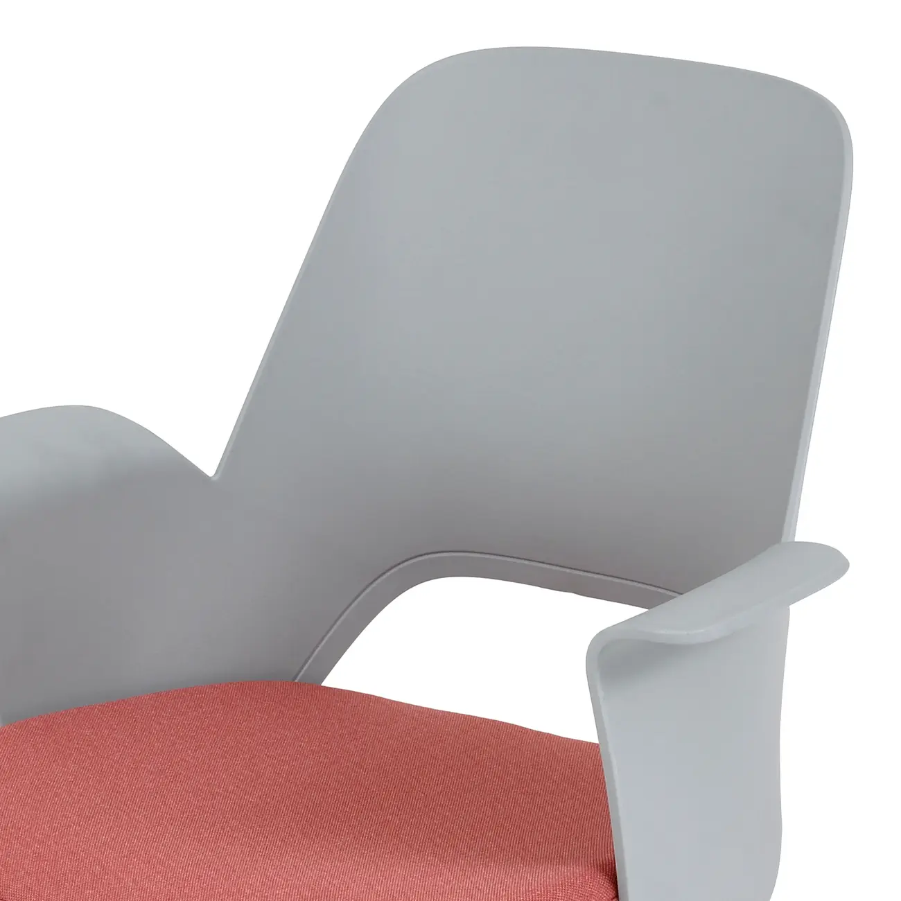 CADEIRA HOME OFFICE VÓRTEX - CINZA CLARO/OPALA ROSA - Foto 6