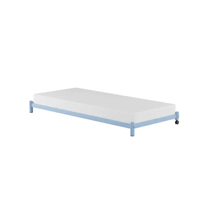 CAMA DE SOLTEIRO INFERIOR 78 CM FLAT - AZUL CLARO - Foto 11